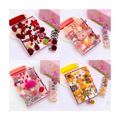 China Sweet Cute Cartoon Hairpin Headband 24 Pcs/Set Babies Gift Kids Accessories With Exquisite Packaging for sale