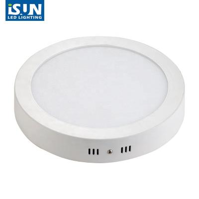 China Surface mounted supermarket ceiling 18 watt round led panel light for sale