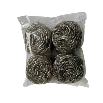 China Industry Customized Packing Jar Cleaning Stainless Steel Ss304 Wire Scourer Cleaning Ball for sale