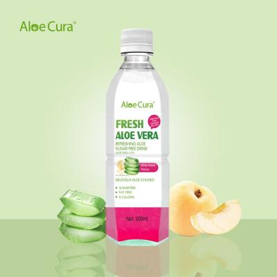 China Natural USA Brand AloeCure Sugar Free Fresh Aloe Vera Drink With Organic Aloe Pulp 500ml for sale