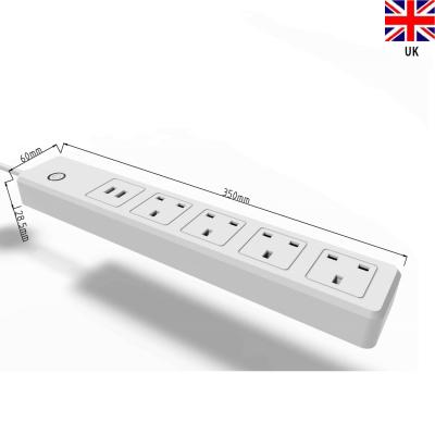 China Residential / General Purpose UK Type Multi Outlets Socket With 2 USB for sale