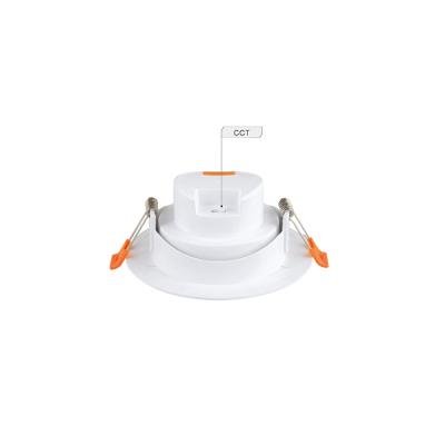 China Embeded 5W CCT Variable Downlight With Switch for sale