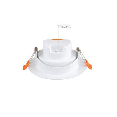 China Embeded 5w variable CCT downlight with switch for sale