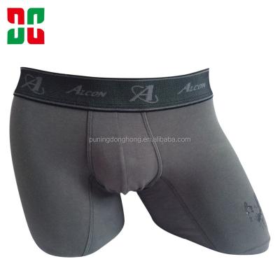 China Gray Lux Printed Spandex Boxers Shorts Mens Breathable Underwear for sale