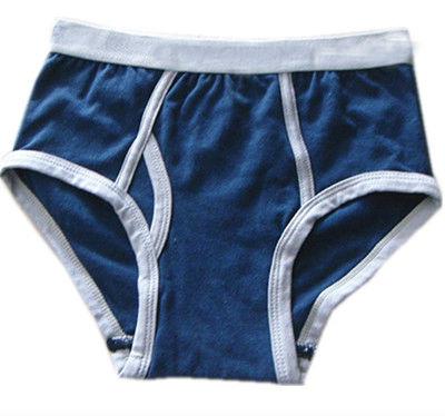 China Breathable Solid Color Fly Open Mark Briefs Boy Underwear for sale