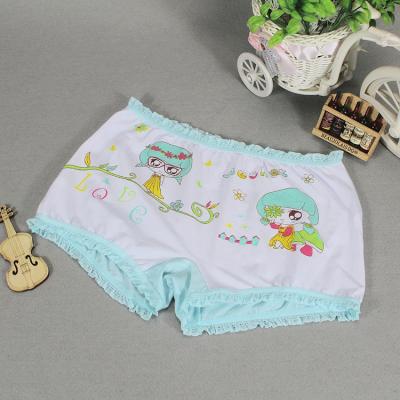 China Good Quality Children Underwear Cartoon Printing Girl Boxer Breathable Wholesale Panties for sale