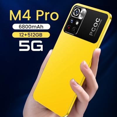 China Dual SIM Card 2022 New M4 Cell Phone 6.7 Inch Wholesale Price Android Pro Smart Cell Phones 16+32MP Camera for sale