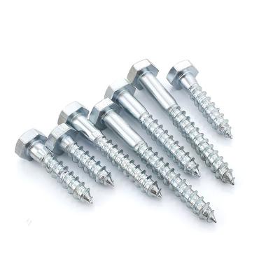 China High Quality HEX Carbon Steel / Stainless Steel Hex Head Wood Screws for sale