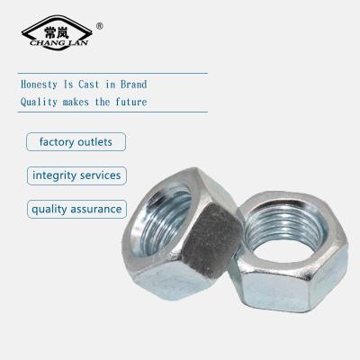 China Heavy Industry A563 1/8 Galvanized Hex Head Nut ANSI Standard Hex Nut for sale