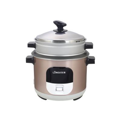 China Fashionable Color Gold Cylinder Electric Rice Cooker Rice Cooker With Steamer for sale