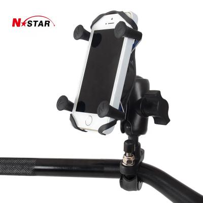 China Phone Holder MUMMP MOTOWOLF N Phone Protector MUMMP MOTOWOLF N Grip U-bolt Phone Base Ball Bracket Aluminum Motorcycle Bike Phone Holder RAM Mounts for sale