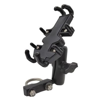 China Motorcycle Mobile Phone Holder Quick-grip Phone Holder With Adjustable Phone Mount Flexible Ball Car Motorcycle Phone Holder for sale