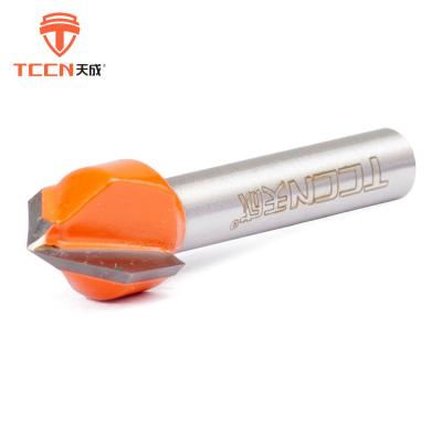 China Woodworking Products Prices TCCN China Customized Cutting V Groove Router Bit Wood Milling Cutter for sale