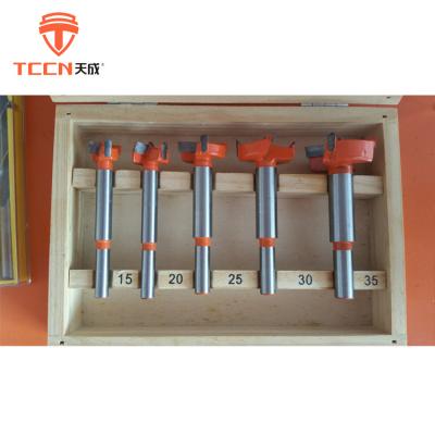 China Woodworking TCCN OEM Most Popular Products 15-35mm CTT Router Drill Bit Black or Customized Set for sale