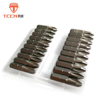 China High Quality Customized Industrial Steel Driver Screw TCCN Sandblast S2 Head Screwdriver Bits for sale