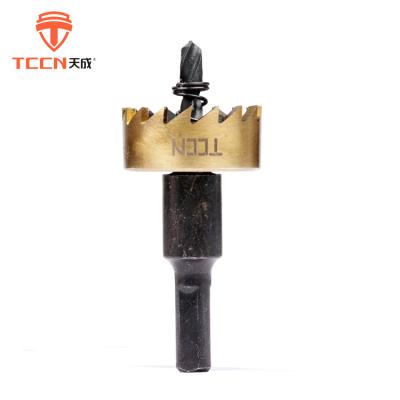 China Wholesale Metal Drilling TCCN Finished Products 15-100mm HSS Bright Hole Saw for sale