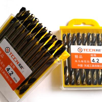 China OEM Tin Coated Or Customized Stainless Steel TCCN HSS Twist Drill Bits For Metal Drilling for sale