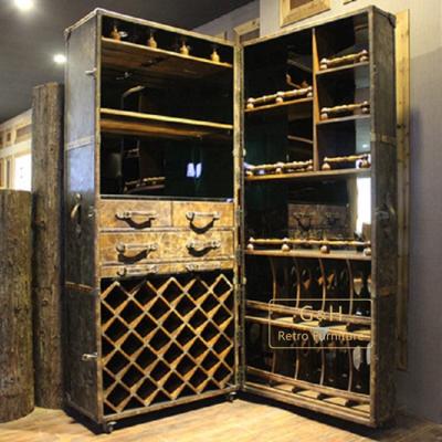 China MODULAR Decorative Antique Wine Cabinet Tall Antique Wine Cabinet for sale