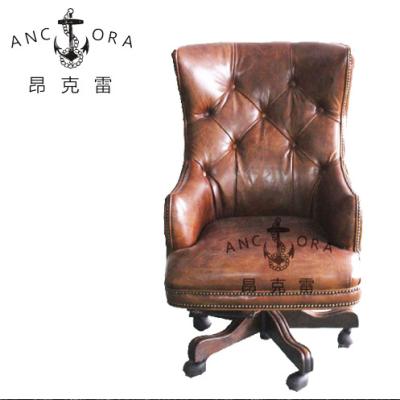 China Chesterfield SOFA Executive Chair Tall Back Swivel Leather Office Chair K677 for sale