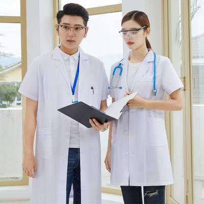 China Hospital Nurse Scrub Suit Lab Coat Pattern White Cotton Cloth Original Material Type Men Design Medical Clothing Uniforms for sale