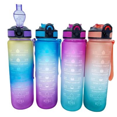 China Wholesale Eco-Friendly Sustainable Sport Plastic Water Bottle Custom With 1L Tritan Gym Water Bottles Fitness Gym for sale