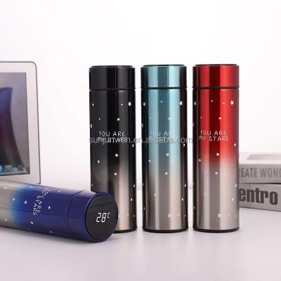 China XIMAO PORTABLE Water Bottle Smart Led Digital Thermos Drink Temperature Display Vacuum Bottle Smart Hot Selling Products for sale