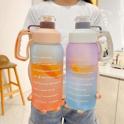 China Botol Viable Motivation Plastic Minum Tritan Gallon Plastic Gallon For Water Tea Coffee for sale