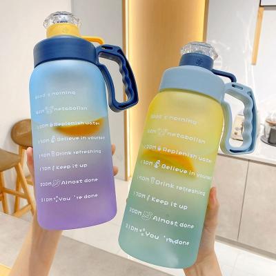 China Viable ready to ship water bottle with time marker botol minum sport ready to ship water bottles with time marker sports gym for sale