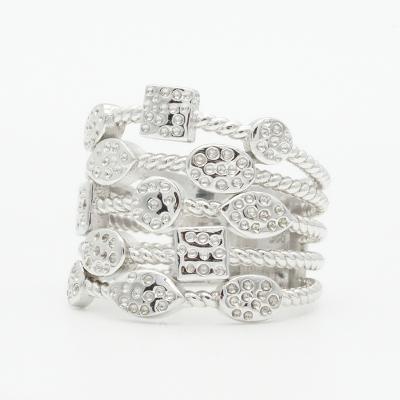 China TRENDY Fashion Silver Engagement Ring Stacked Ring 925 Silver for sale