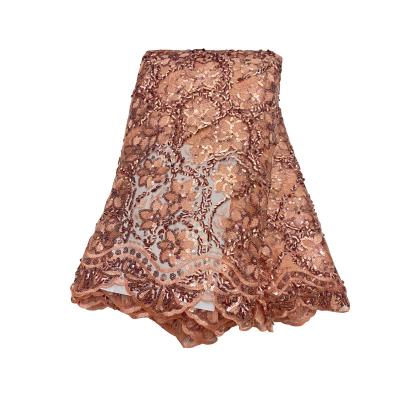 China Economical Sustainable Custom Design Flower Embroidered 3d Lace Fabric High Quality for sale