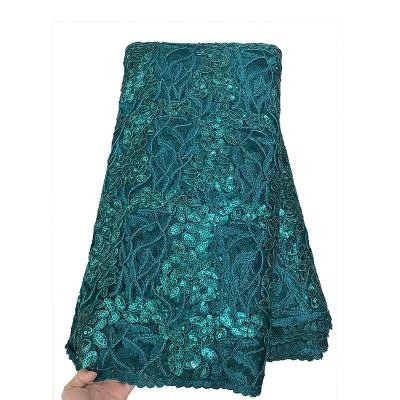 China Soft Quality Guaranteed Quality Price 2021 Appropriate Lace Sequins Set 3d Sequin Stretchy Fabric for sale