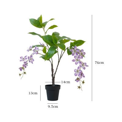 China Natural Real High quality silk flower flower artificial jasmine tree  used for home decoration ecological artificial flowers for sale