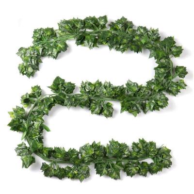 China Artifical Plant Hot selling Artificial Hanging Plants garland silk green Ivy Leaves for Wedding Wall Decor for sale