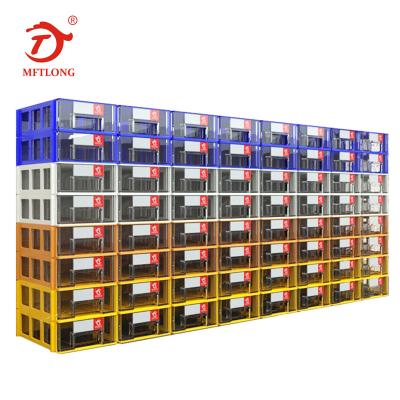 China MFTLONG folding F01 170*110*55MM 48PCS | Plastic Drawer Box Hardware Storage Drawers And Stackable Plastic Storage Drawer for sale