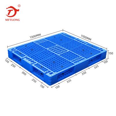 China 1300*1100*150MM Double Faced HDPE Grid Plastic Rack Shelf Double Side Storage Use Warehouse Double Faced Plastic Pallet for sale