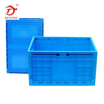 China MFTLONG plastic plastic collapsible crate for sale large size factory moving box for sale