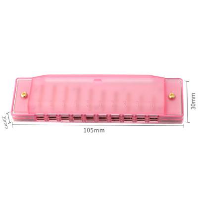 China Gift Customize ABS Resin H Piano Material Phosphor Reed Harmonica Grid And Bronze for sale