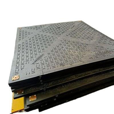 China Waterproof Crane Ground Mat For Temporary Road Black HDPE Mat Event for sale