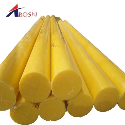 China Extruding Solid Plastic Bar UHMWPE Rod , HDPE Yellow PE Top Quality UHMW-PE Rods for sale