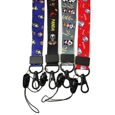 China Soft Customized Durable Polyester Lanyard Multi Color Keychain Lanyard WC Lanyard for sale