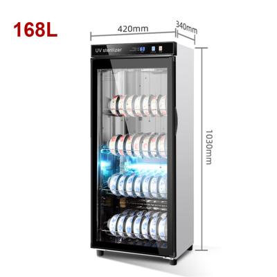 China Commercial Ozone Sterilization Stainless Steel Box Hot Air Circulation Vertical with Magnetic Wine Cup Cabinet Disinfection Cupboard in stock for sale