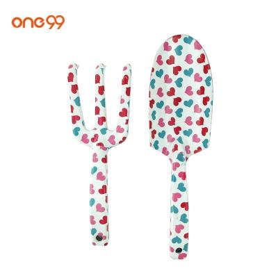 China Custom floral printed garden job one99 women garden tool gift set 2 pieces for sale