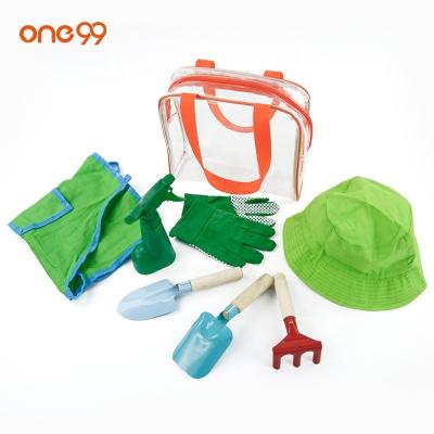 China Wholesale One99 8pc Kindergarten Tool Kit Kids Toys Children Gardening Tool Kit for sale