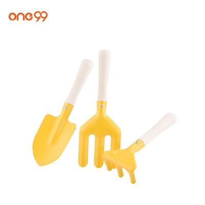 China HOT GARDEN TOOL SET one99 Kindergarten DIY Tool Toys Kindergarten Wholesale Plastic Tool Kit 3 Pieces Mini Shovel Fork Rake for sale