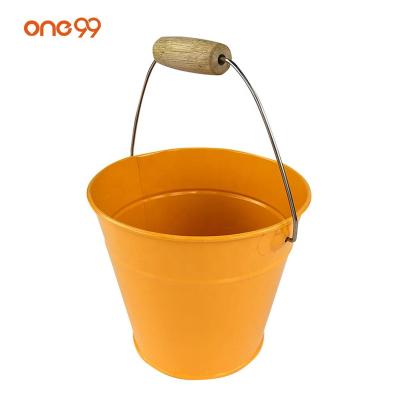 China One99 Hot Sustainable Kids Garden Water Bucket Metal Kids Toy Beach Bucket Children Gardening Tools for sale