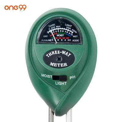 China Garden Accessories one99 3 in 1 Plant Meter Soil pH Tester Moisture Sensor Gardening Tool for sale