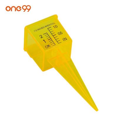 China One99 1.5in Square Garden Weather Easy Plastic Rain Gauge Outdoor Water Measuring Tool for sale