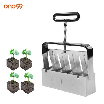 China One99 Garden Accessories Manual Soil Dresser Seedling Soil Block Maker Garden Soil Block Maker Garden Soil Block Maker Growing Compression for sale