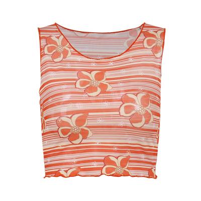 China New Arrivals Summer New Arrivals Tank Top Holiday Casual Anti-pilling Sexy Green Crop Sleeveless Women's Clothing for sale