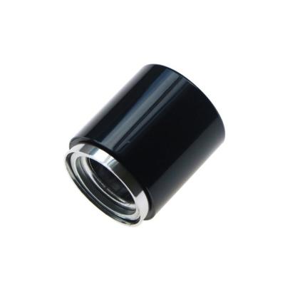 China Non Spill Hot Sale Black Magnetic Bottle Metal Perfume Cap With Collar FEA 15mm For Bottle for sale